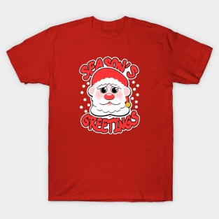 Season's Greetings Santa T-Shirt